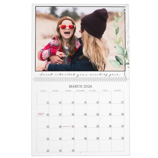 Foto Template Greenery Mama ID931 Kalender (Mär 2026)