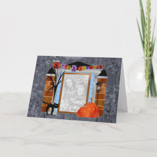 Foto Template Happy Halloween Karte