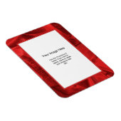 Foto Template - Metallisches Material von Red Lame Magnet (Rechte Seite)