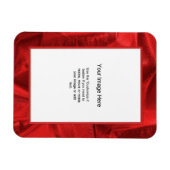 Foto Template - Metallisches Material von Red Lame Magnet (Horizontal)