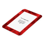 Foto Template - Metallisches Material von Red Lame Magnet (Linke Seite)