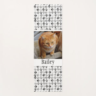 Foto Template Paw druckt Pet Cat Dog Yogamatte