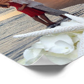 Foto Template Starfish Hochzeitplakat Poster (Ecke)