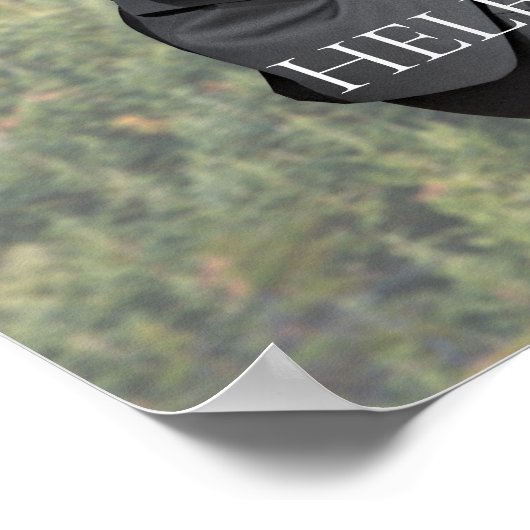 Foto Template Wedding Welcome Sign Poster (Ecke)