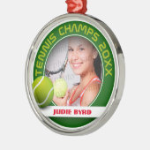 Foto | Tennismeister 20XX Ornament Aus Metall (Links)