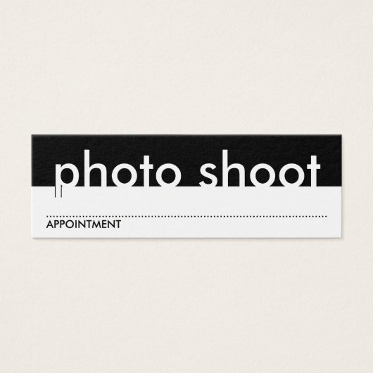 Foto-Termin-Karte (Vorderseite)