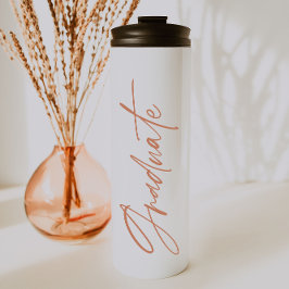 Foto terracotta Abschluss Drehbuch modern elegant Thermosbecher