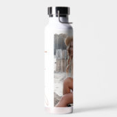 Foto terracotta Abschluss Drehbuch modern elegant Trinkflasche (Links)