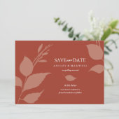 Foto Terracotta Save The Date (Stehend Vorderseite)