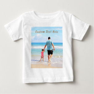 Foto Text Baby T - Shirt Design Ihre Fotos