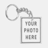 Foto Text Doppelseitige Visitenkarte Platz Schlüsselanhänger (Vorderseite links)