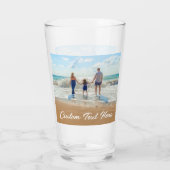 Foto Text Glass Your Family Fotos Geschenk Glas (Rückseite)