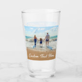 Foto Text Glass Your Family Fotos Geschenk Glas (Vorderseite)