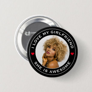 Foto Text Herz I Liebe Meine Phantastische Freundi Button