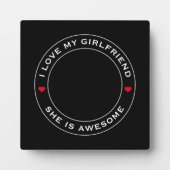 Foto Text Herz I Liebe Meine Phantastische Freundi Fotoplatte (Vorderseite)