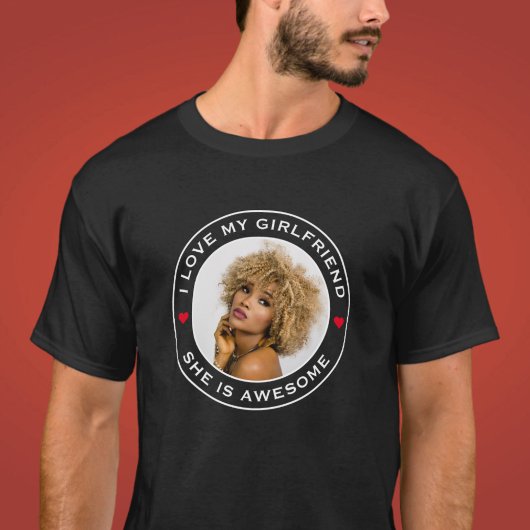 Foto Text Herz I Liebe Meine Phantastische Freundi T-Shirt