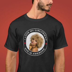 Foto Text Herz Ich Liebe Meine Fantastische Freund T-Shirt