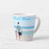 Foto-Text-Latte-Tasse der Familie mit benutzerdefi Milchtasse (Rechte Ecke)