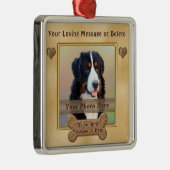 FOTO, TEXT oder Löschen personalisierter Hundeschm Ornament Aus Metall (Rechts)