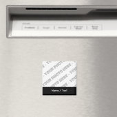 Foto & Text Square Magnet - Erstellen Sie Ihre eig (In Situ (Geschirrspüler))