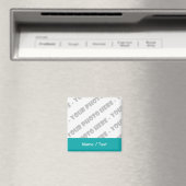 Foto & Text Square Magnet - Erstellen Sie Ihre eig (In Situ (Geschirrspüler))