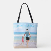 Foto Text Totbeutel für Ihre Fotos Vater Tasche (Rückseite)