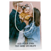 Foto Text Weihnachten Mittlere Geschenktüte (Vorderseite)