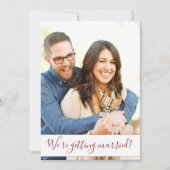 Foto Themed Wedding Einladung (Vorderseite)