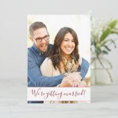 Foto Themed Wedding Einladung (Stehend Vorderseite)