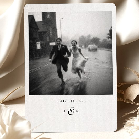 Foto "This is us" Danke Karte