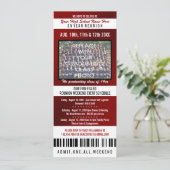 Foto Ticket Class Wiedersehen - Einladung (Stehend Vorderseite)