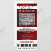 Foto Ticket Class Wiedersehen - Einladung (Vorne/Hinten)