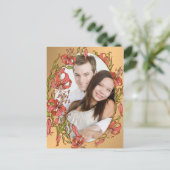 Foto Tiger Lilies Save the Date Postkarte (Stehend Vorderseite)