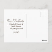 Foto Tiger Lilies Save the Date Postkarte (Rückseite)