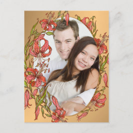 Foto Tiger Lilies Save the Date Postkarte
