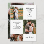 Foto Timeline Save the Date Einladung (Vorne/Hinten)