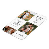 Foto Timeline Save the Date Magnet (Linke Seite)