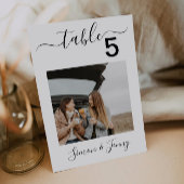 Foto Tischnummern Hochzeitssing 12x18