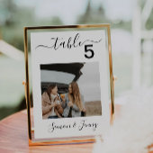 Foto Tischnummern Hochzeitssing 12x18