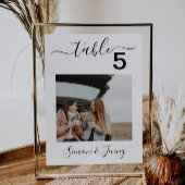 Foto Tischnummern Hochzeitssing 12x18