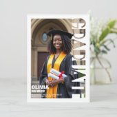 🎓Foto‑Total Abiturparty Einladung (Stehend Vorderseite)