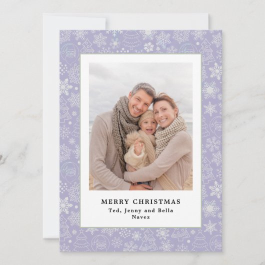 Foto Traditionelle Weihnachtskarte (Vorderseite)