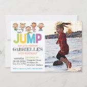 Foto Trampolin Party Einladung (Vorderseite)