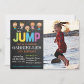 Foto Trampolin Party Einladung (Vorderseite)