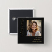 Foto-Trauer-Andenken in Liebe Button (Vorne & Hinten)
