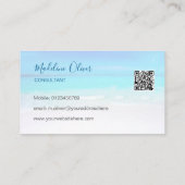 Foto Travel QR Code Beruflich Ocean Beach Visitenkarte (Rückseite)