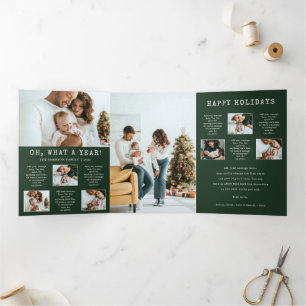 Foto-Trifold-Karte für Familien Dreifach Gefaltete Einladung