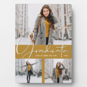 Foto Trio Collage auf Gold Abschluss Fotoplatte (Vorderseite)