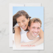 Foto Tropical Beach Conch Muschel Moderne Hochzeit Einladung (Rückseite)