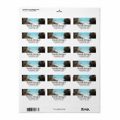 Foto Tropical Island Coast & Sea Address Adressaufkleber (Vorne)